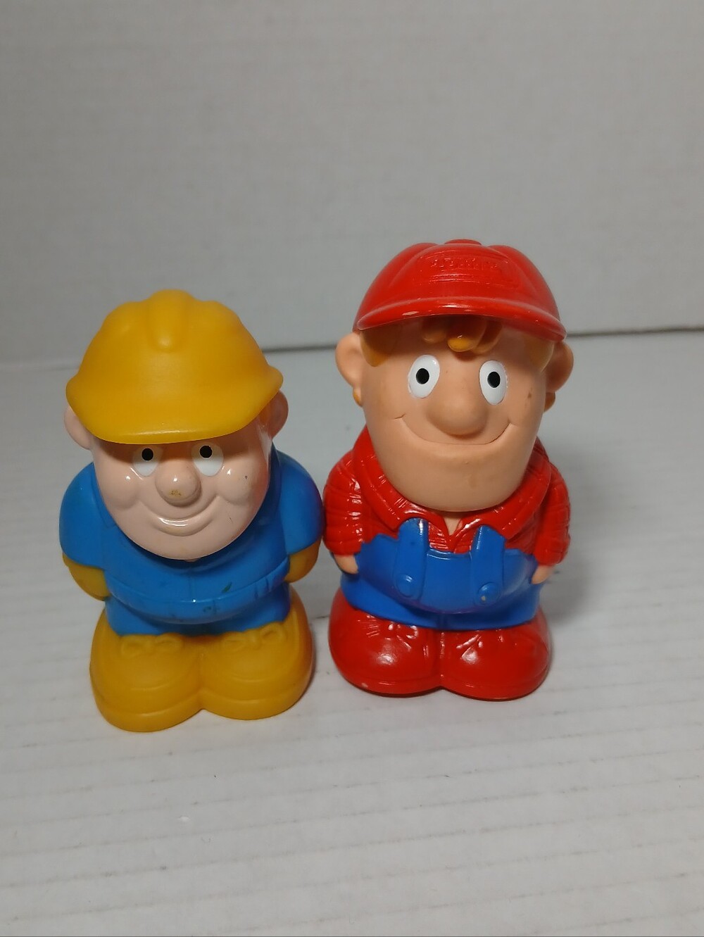 Vintage 1992 Tonka Chunky Construction Person & Tonka Farmer Red Overalls figure
